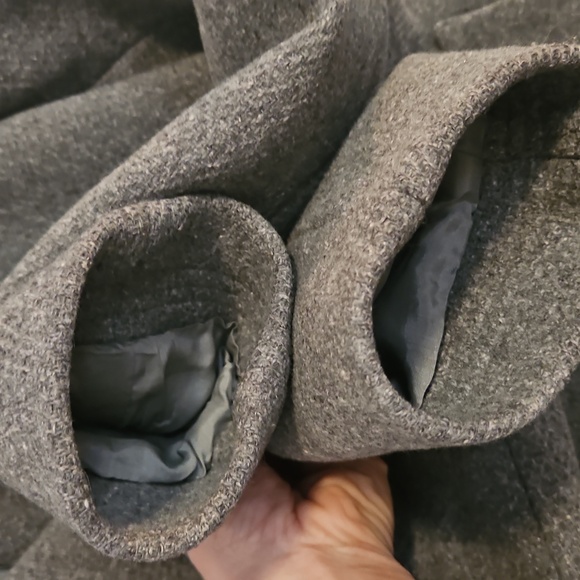 J Crew Gray Double-Breasted Wool Coat - Picture 5 of 6